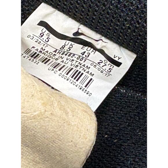 Size 9.5- Nike Air Force 1 \'07 QS Low All Over Logo Black main image 4